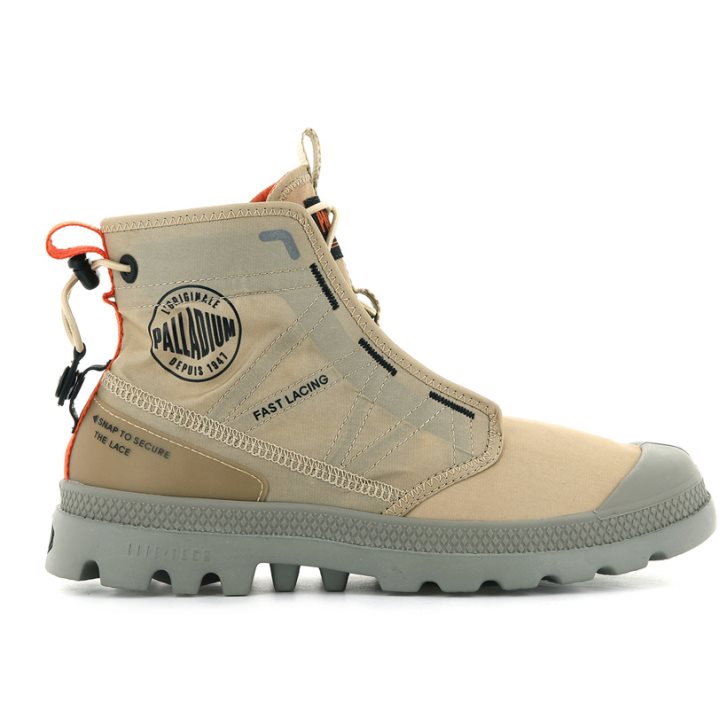 Bottes Palladium Pampa Travel Lite Femme Kaki | FR JCM463S